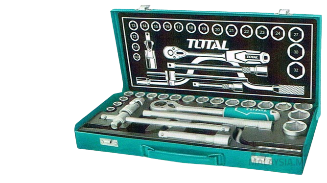 24 pcs Socket Set TET141253 TOTAL BRAND